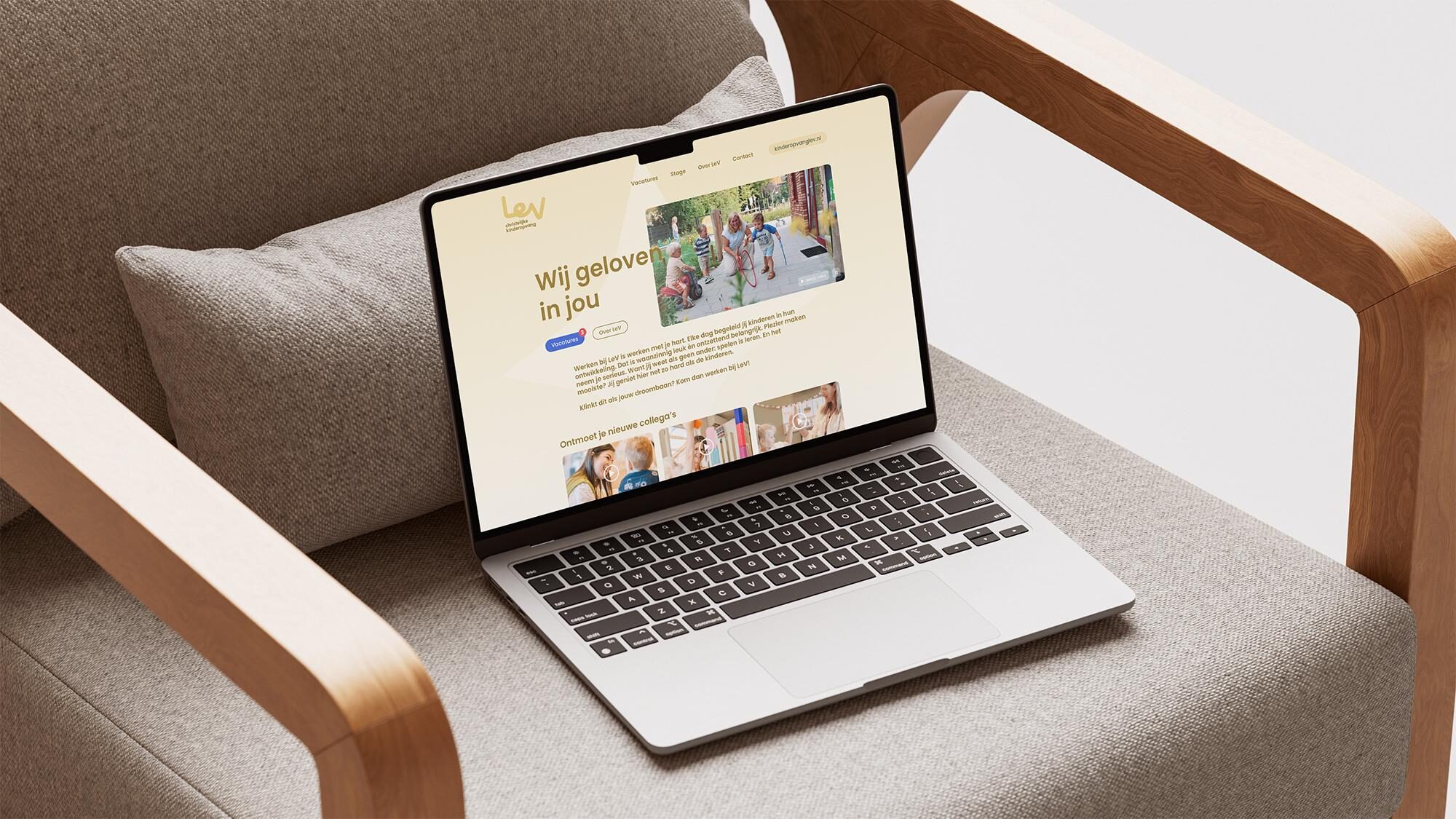 Website werkenbij LeV christelijke kinderopvang