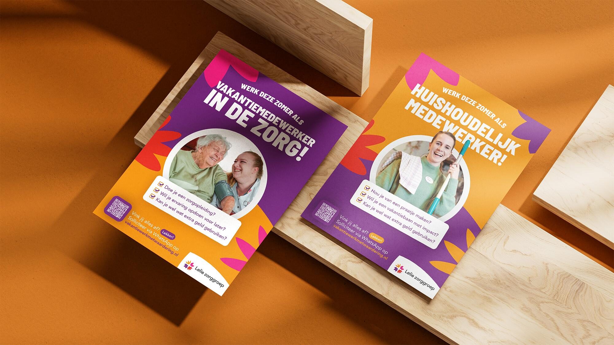 Lelie zorggroep vakantiekrachtencampagne