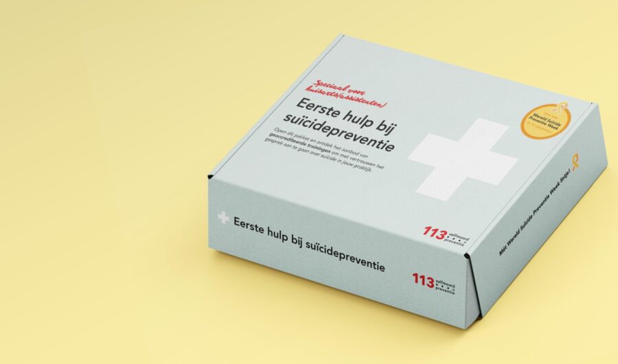 Campagne huisartsen 113 zelfmoordpreventie verzenddoos